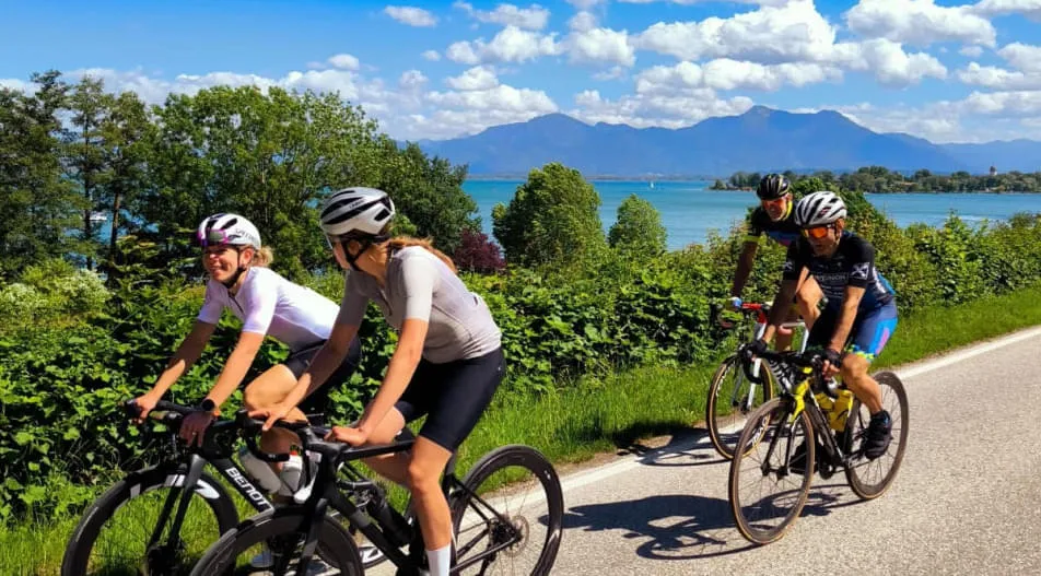 Unsere-Rennradfahrer-am-Chiemsee Unsere-Rennradfahrer-am-Chiemsee